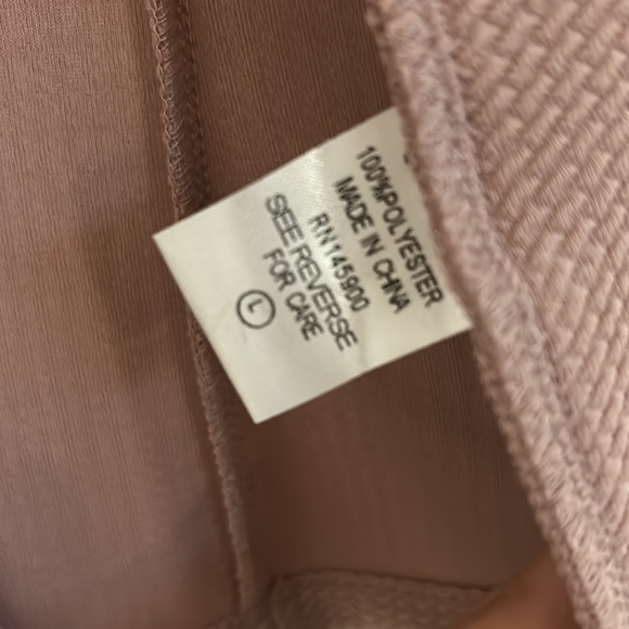 KAII Dusty Rose/Light Pink Cardigan with Gold Faux Zipper Great Condition - Picture 4 of 8